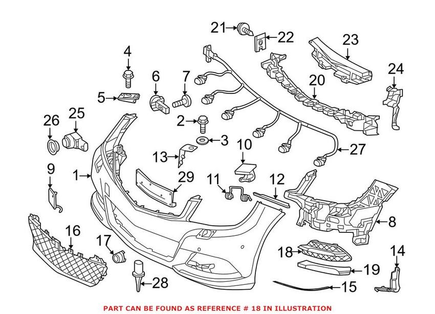 Mercedes Side Marker Light - Passenger Side 2048803324